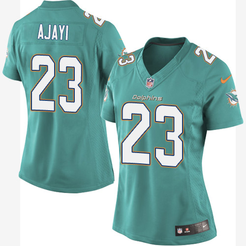 Women's Elite Jay Ajayi Nike Jersey Aqua Green Home - #23 NFL Miami Dolphins